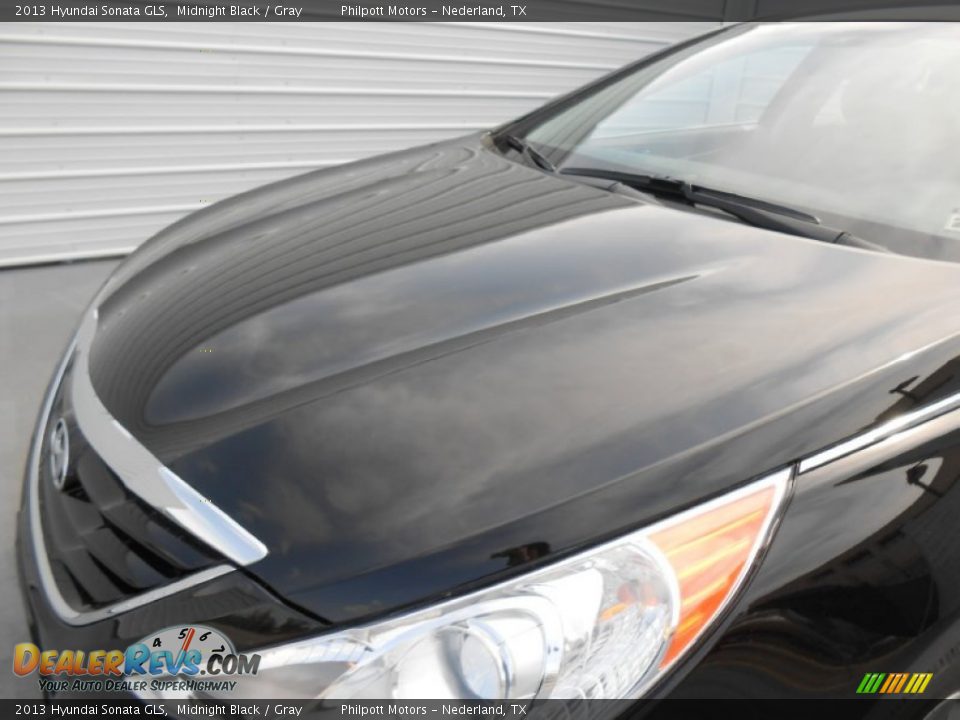 2013 Hyundai Sonata GLS Midnight Black / Gray Photo #13