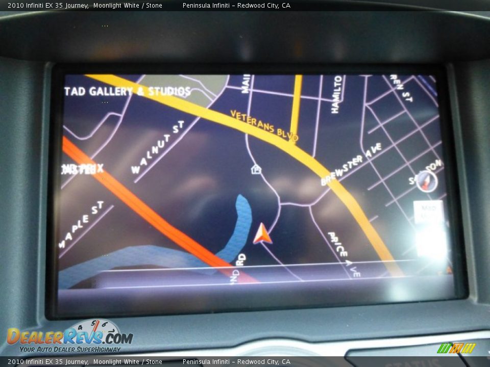 2010 Infiniti EX 35 Journey Moonlight White / Stone Photo #22