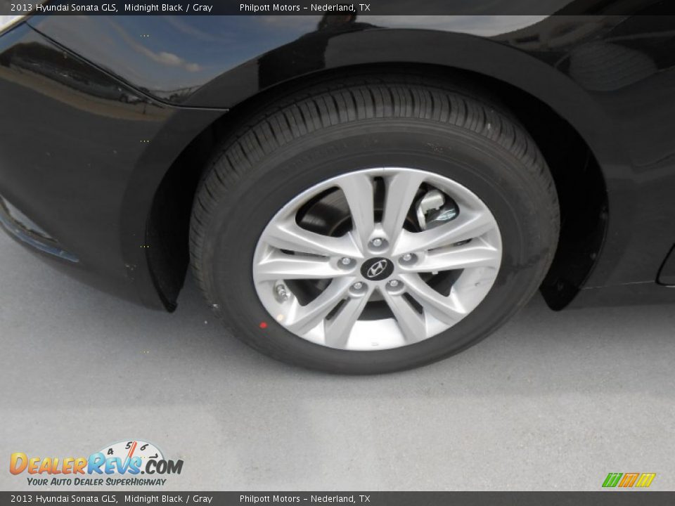 2013 Hyundai Sonata GLS Midnight Black / Gray Photo #14
