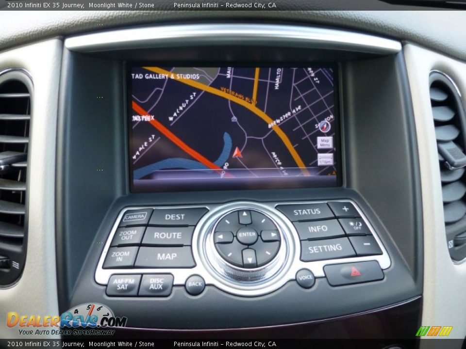 2010 Infiniti EX 35 Journey Moonlight White / Stone Photo #23