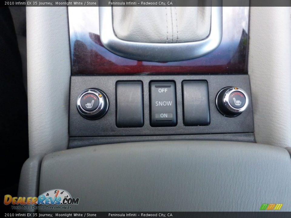 2010 Infiniti EX 35 Journey Moonlight White / Stone Photo #24