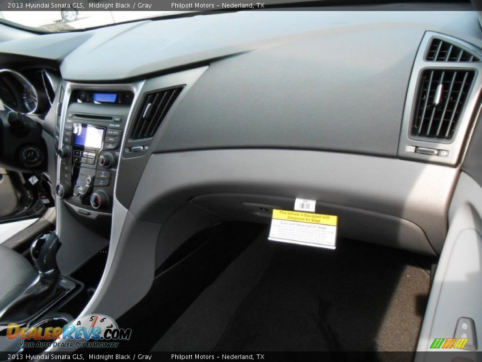 2013 Hyundai Sonata GLS Midnight Black / Gray Photo #19