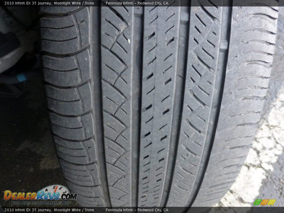 2010 Infiniti EX 35 Journey Moonlight White / Stone Photo #27