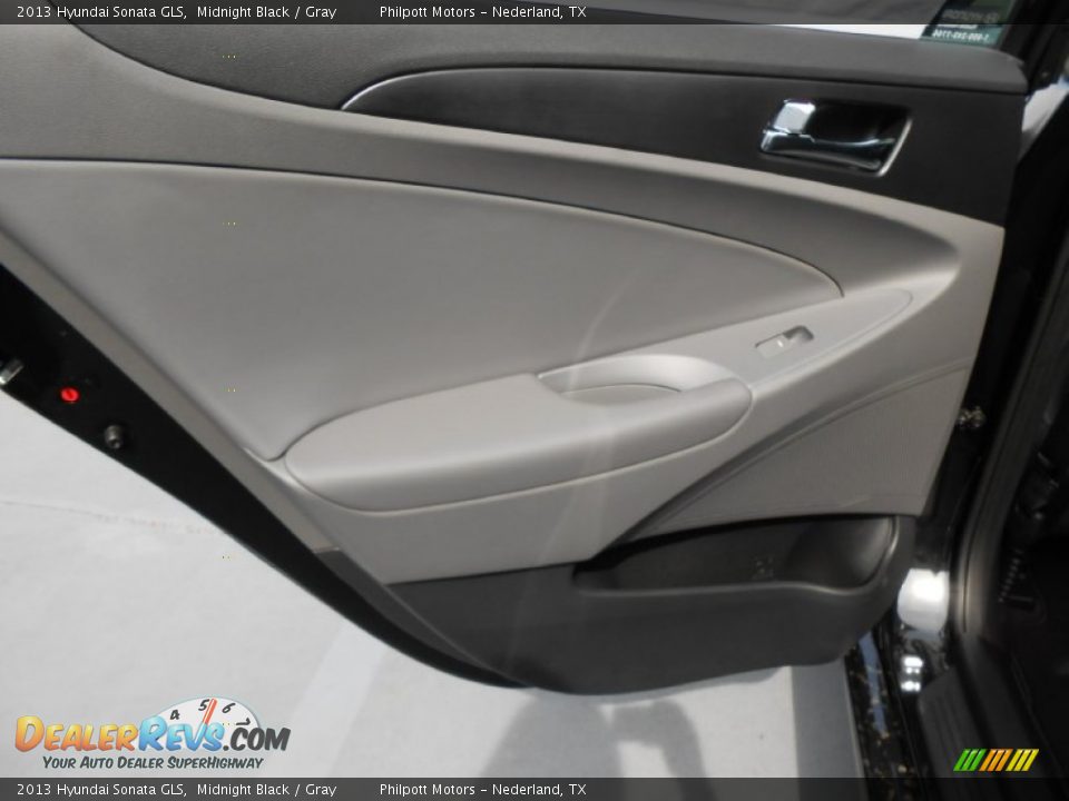 2013 Hyundai Sonata GLS Midnight Black / Gray Photo #20