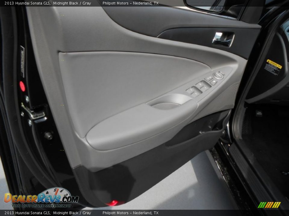 2013 Hyundai Sonata GLS Midnight Black / Gray Photo #22