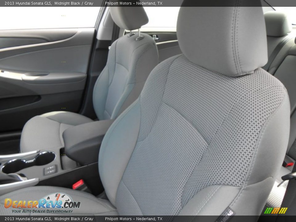 2013 Hyundai Sonata GLS Midnight Black / Gray Photo #24