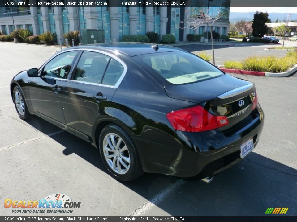 2009 Infiniti G 37 Journey Sedan Black Obsidian / Stone Photo #4