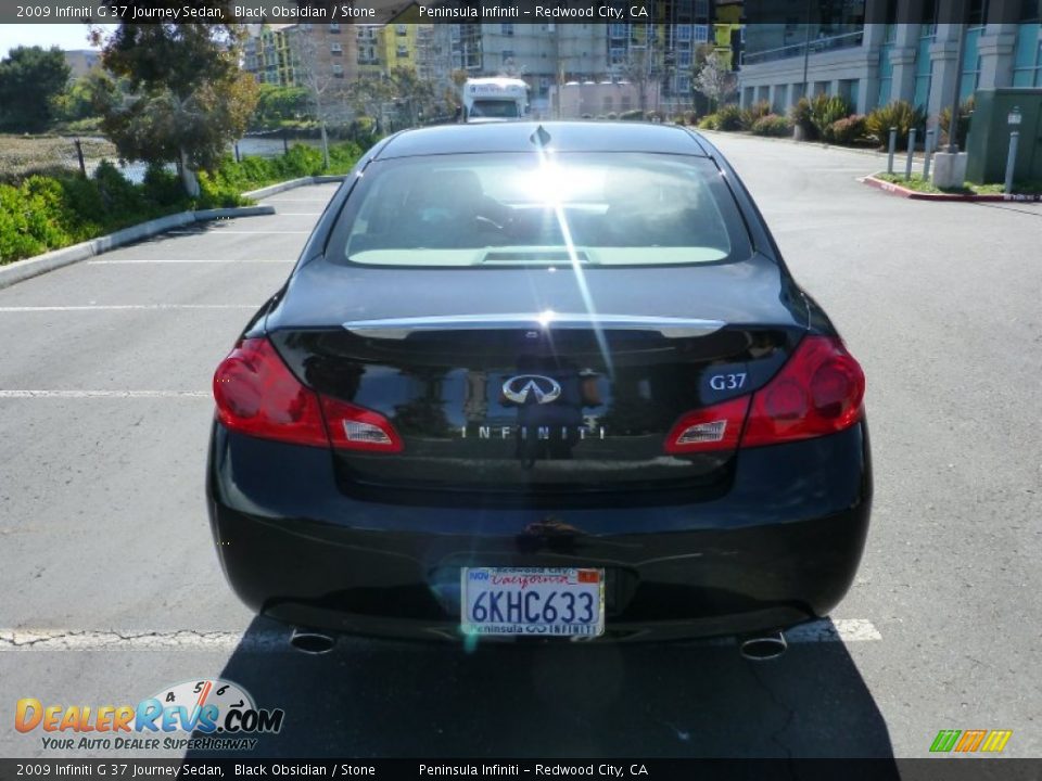 2009 Infiniti G 37 Journey Sedan Black Obsidian / Stone Photo #5