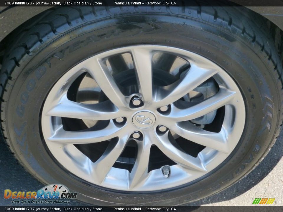 2009 Infiniti G 37 Journey Sedan Black Obsidian / Stone Photo #10