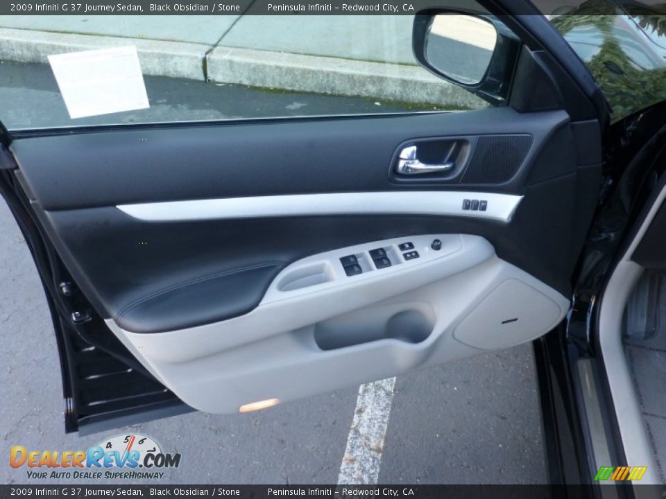 2009 Infiniti G 37 Journey Sedan Black Obsidian / Stone Photo #11