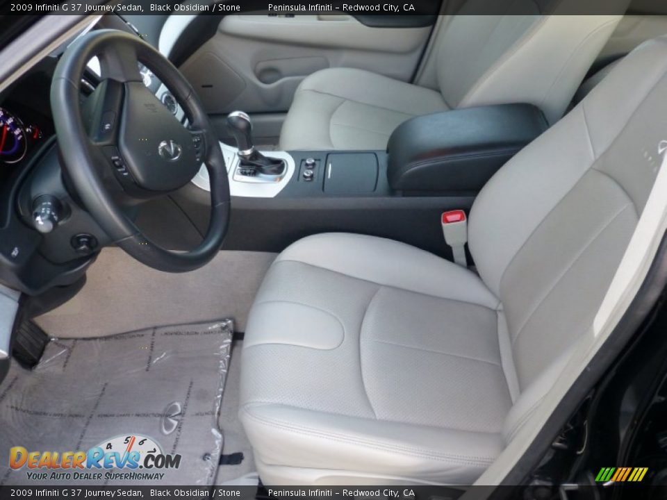 2009 Infiniti G 37 Journey Sedan Black Obsidian / Stone Photo #13