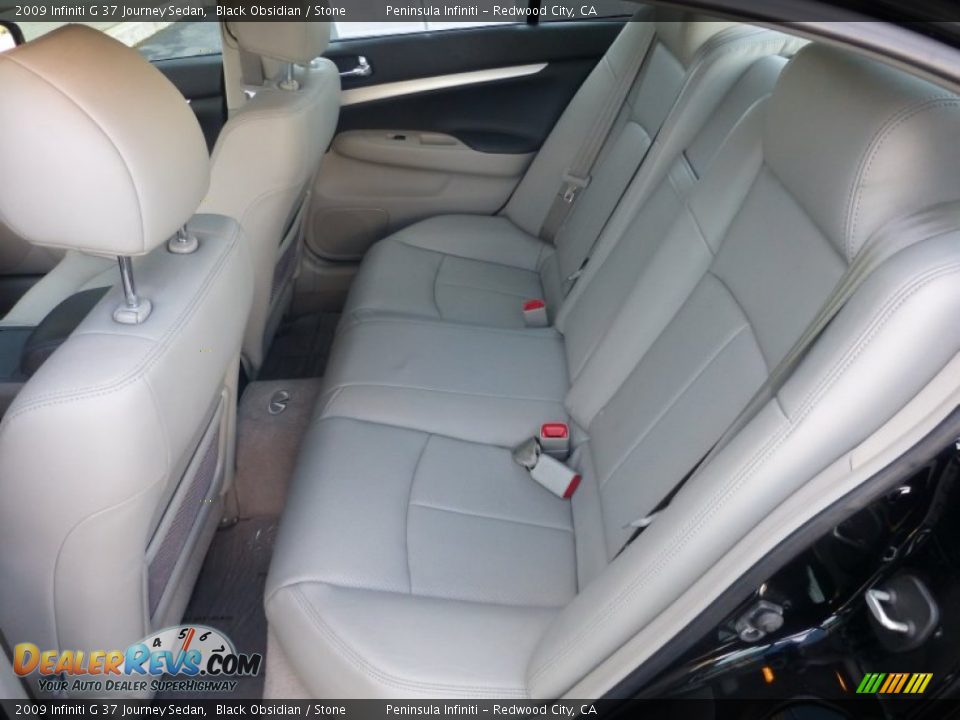 2009 Infiniti G 37 Journey Sedan Black Obsidian / Stone Photo #15