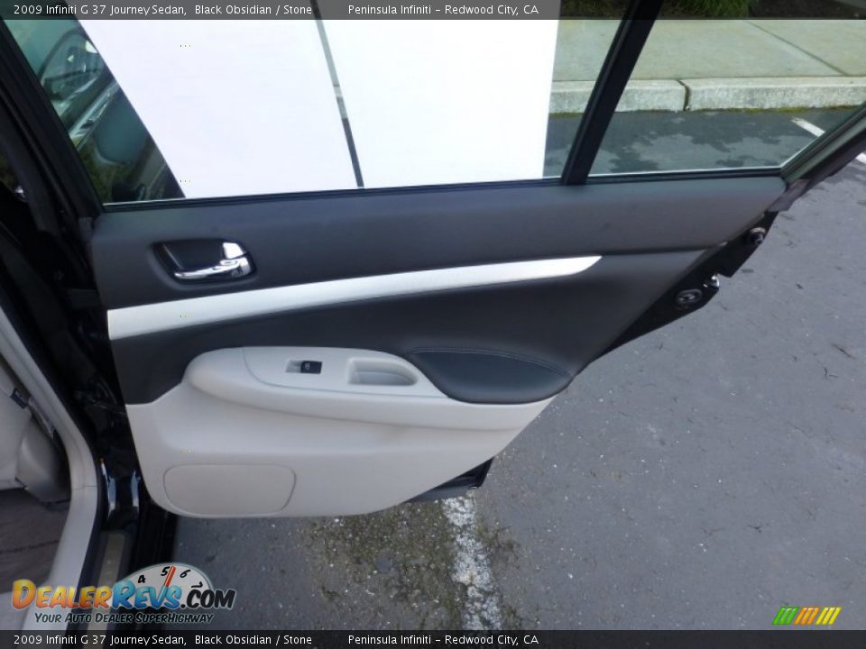 2009 Infiniti G 37 Journey Sedan Black Obsidian / Stone Photo #17