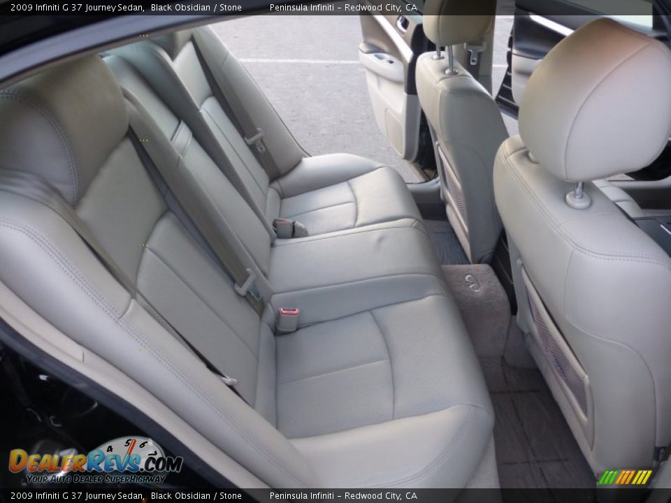 2009 Infiniti G 37 Journey Sedan Black Obsidian / Stone Photo #18