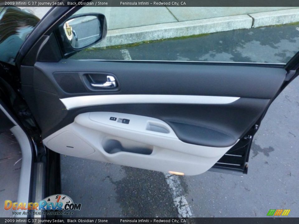 2009 Infiniti G 37 Journey Sedan Black Obsidian / Stone Photo #19