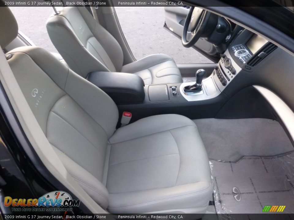 2009 Infiniti G 37 Journey Sedan Black Obsidian / Stone Photo #20