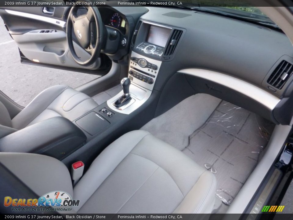 2009 Infiniti G 37 Journey Sedan Black Obsidian / Stone Photo #21