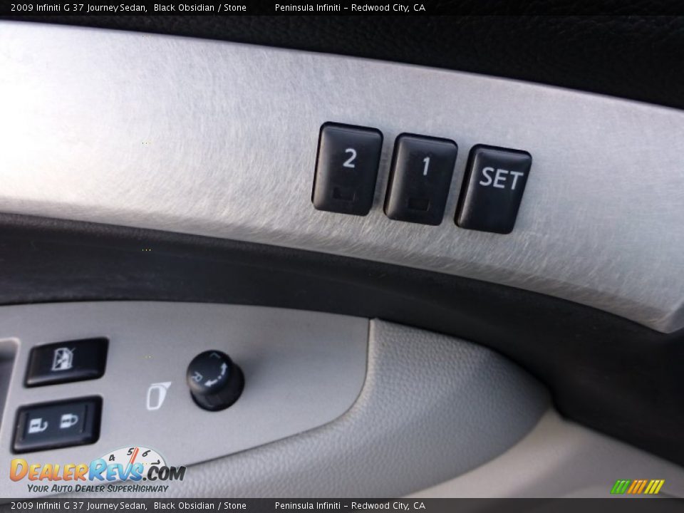 2009 Infiniti G 37 Journey Sedan Black Obsidian / Stone Photo #23