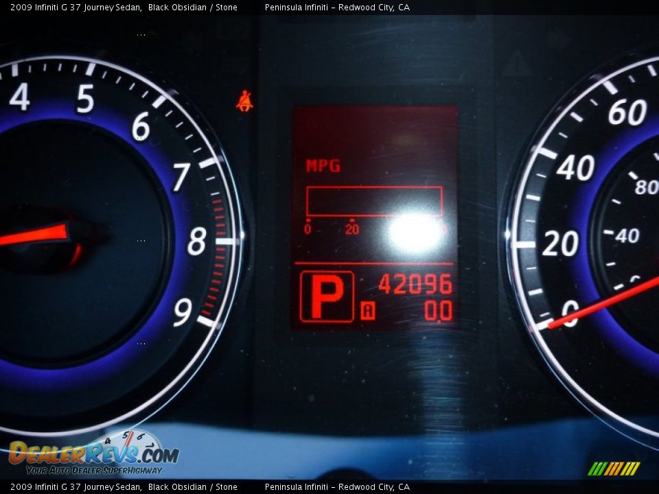 2009 Infiniti G 37 Journey Sedan Black Obsidian / Stone Photo #25