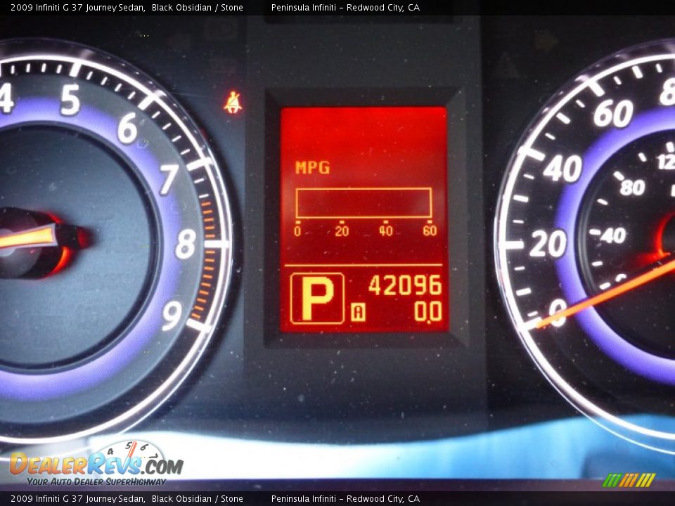 2009 Infiniti G 37 Journey Sedan Black Obsidian / Stone Photo #26