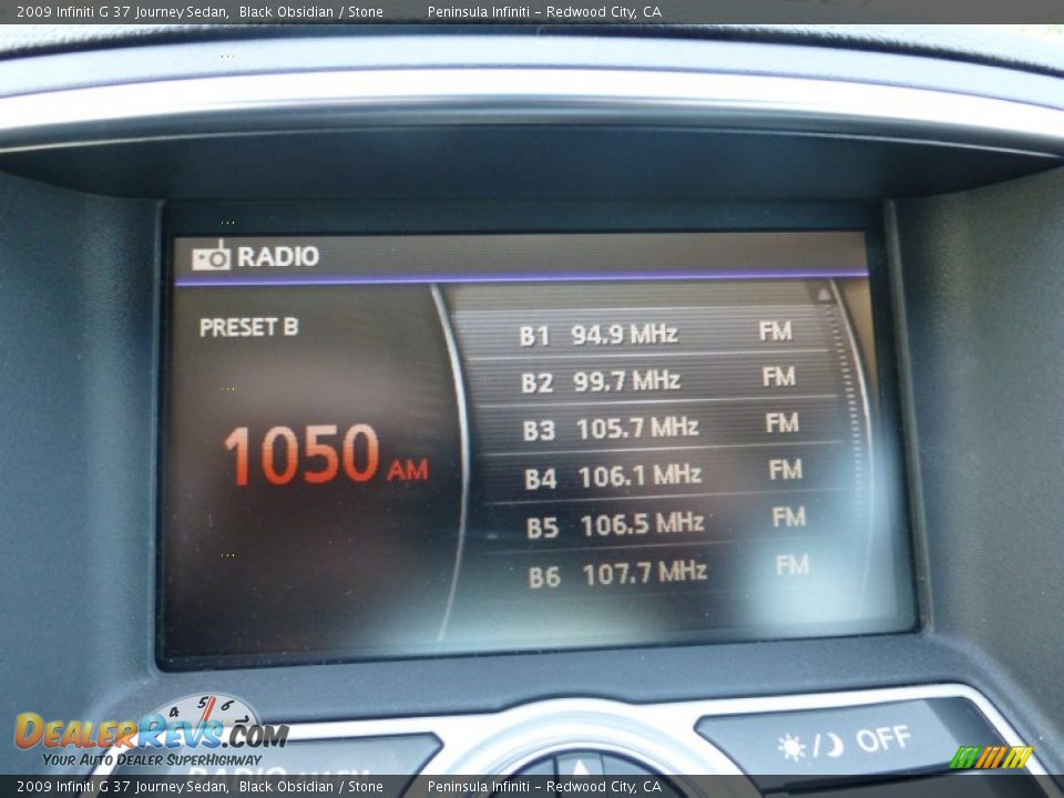 2009 Infiniti G 37 Journey Sedan Black Obsidian / Stone Photo #27