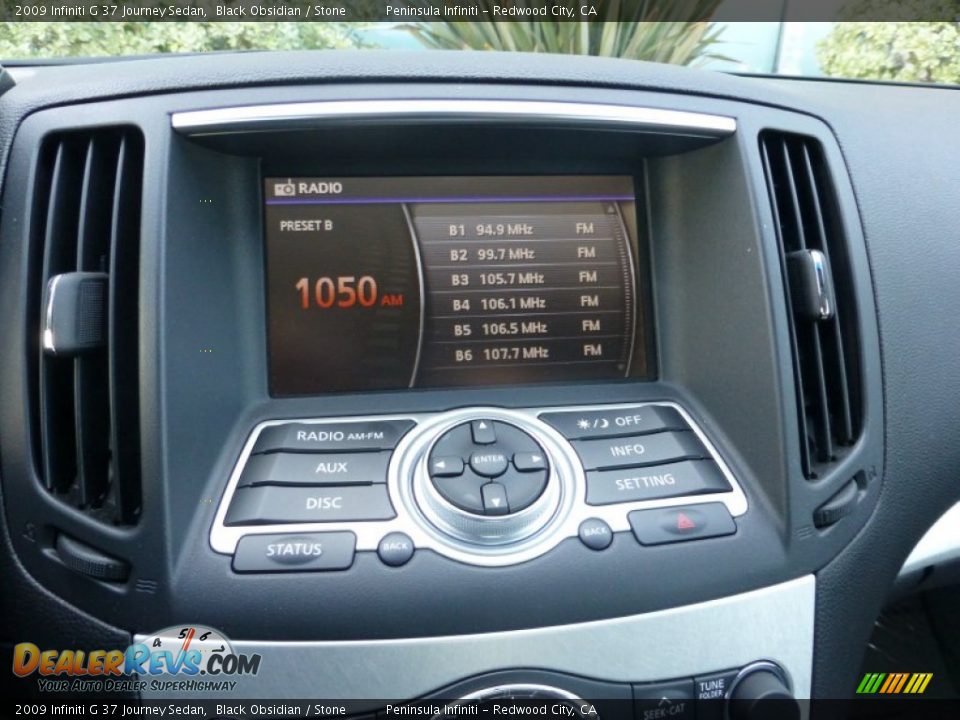 2009 Infiniti G 37 Journey Sedan Black Obsidian / Stone Photo #28
