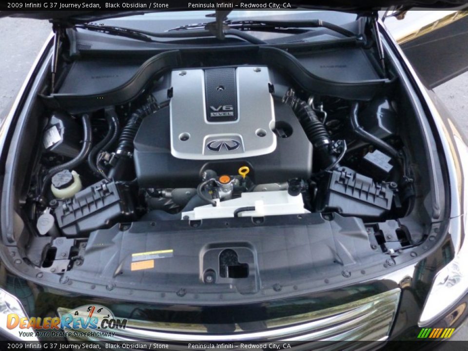 2009 Infiniti G 37 Journey Sedan Black Obsidian / Stone Photo #30