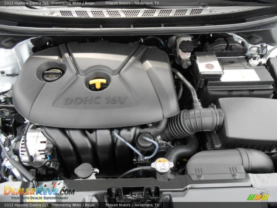 2013 Hyundai Elantra GLS Shimmering White / Beige Photo #17