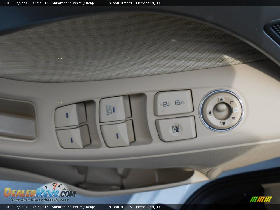 2013 Hyundai Elantra GLS Shimmering White / Beige Photo #22