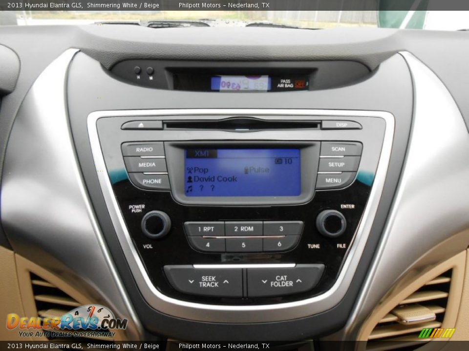 2013 Hyundai Elantra GLS Shimmering White / Beige Photo #27