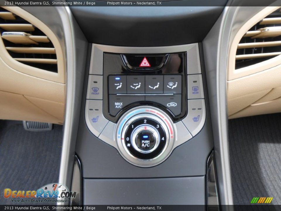 2013 Hyundai Elantra GLS Shimmering White / Beige Photo #28