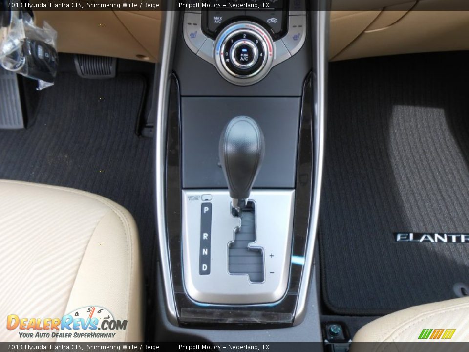 2013 Hyundai Elantra GLS Shimmering White / Beige Photo #29