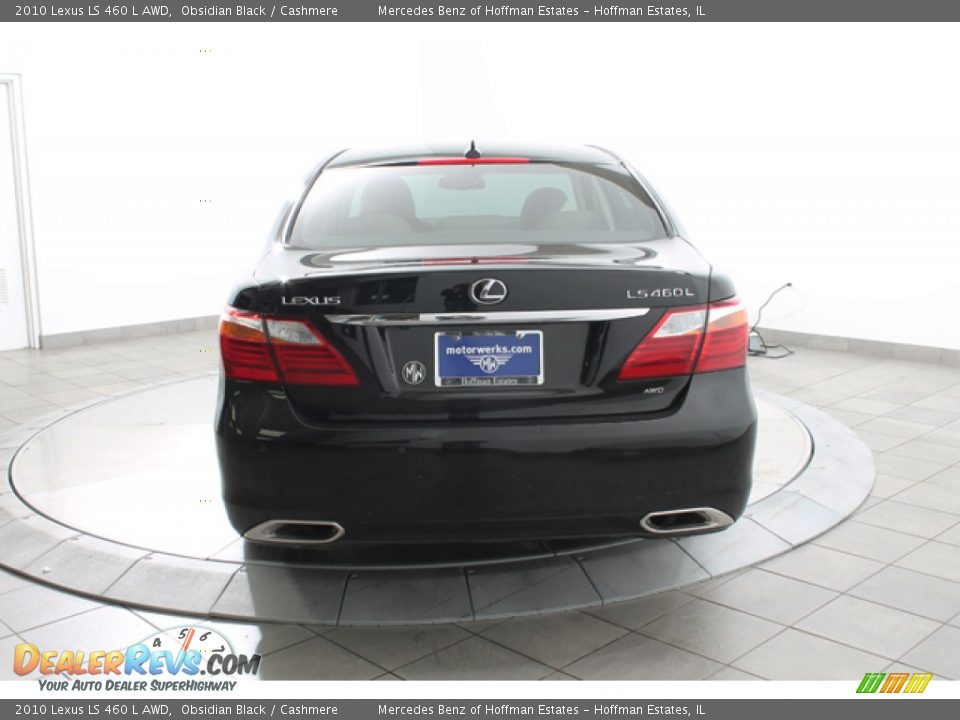 2010 Lexus LS 460 L AWD Obsidian Black / Cashmere Photo #4