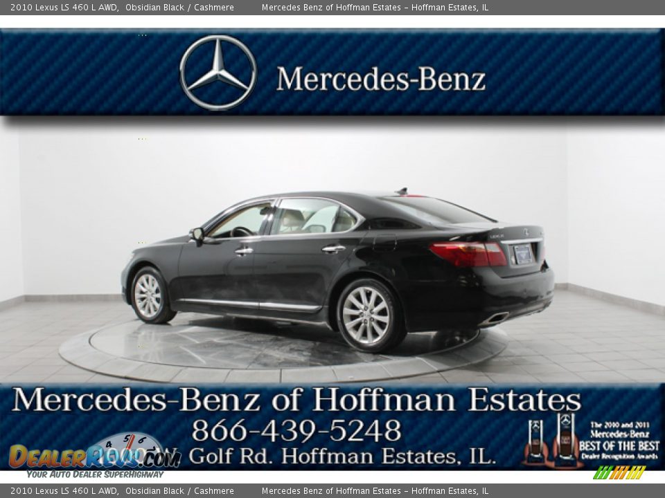 2010 Lexus LS 460 L AWD Obsidian Black / Cashmere Photo #5