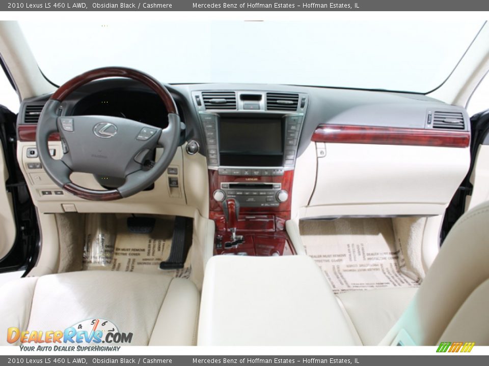 2010 Lexus LS 460 L AWD Obsidian Black / Cashmere Photo #6