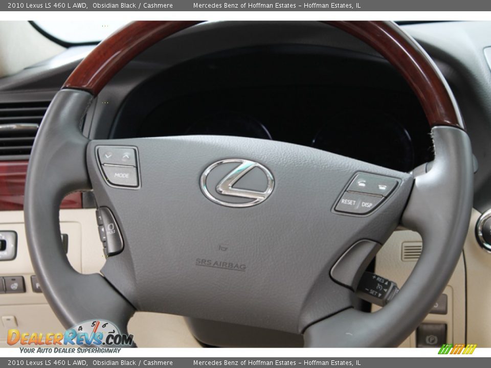 2010 Lexus LS 460 L AWD Obsidian Black / Cashmere Photo #8