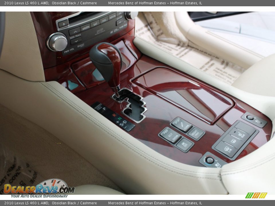 2010 Lexus LS 460 L AWD Obsidian Black / Cashmere Photo #12