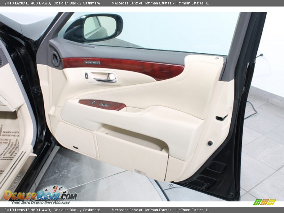 2010 Lexus LS 460 L AWD Obsidian Black / Cashmere Photo #13