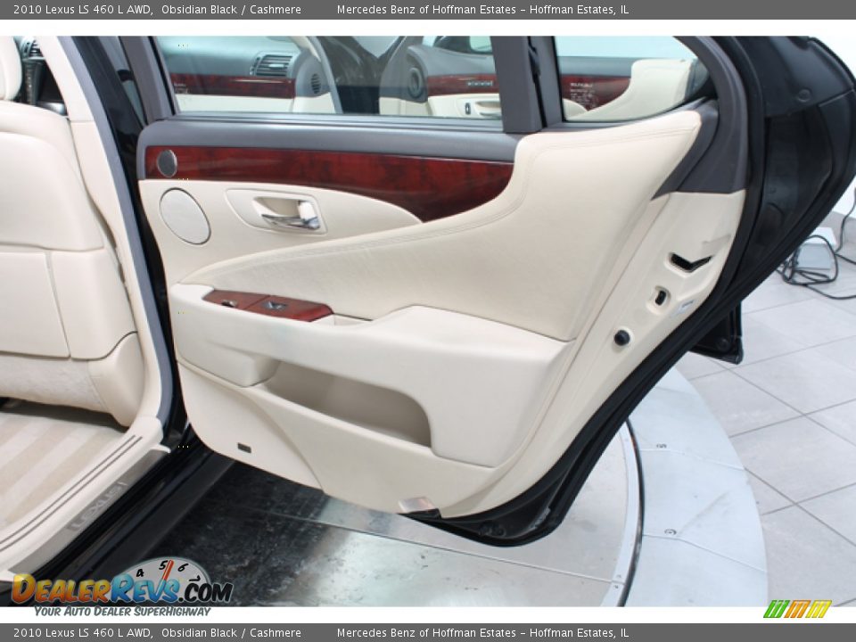 2010 Lexus LS 460 L AWD Obsidian Black / Cashmere Photo #14
