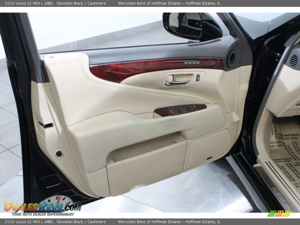 2010 Lexus LS 460 L AWD Obsidian Black / Cashmere Photo #16