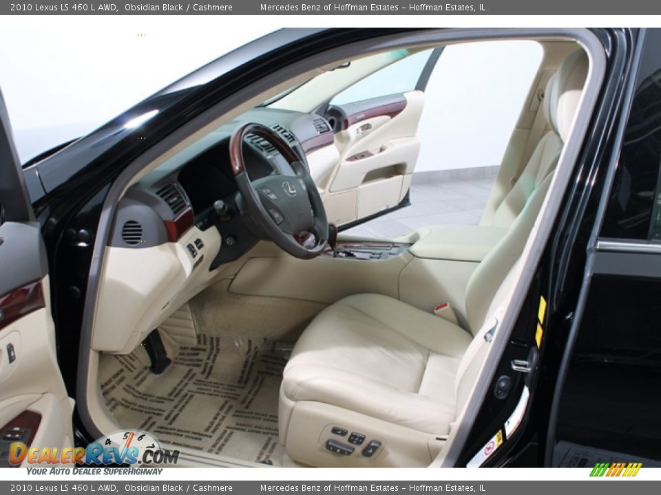 2010 Lexus LS 460 L AWD Obsidian Black / Cashmere Photo #18