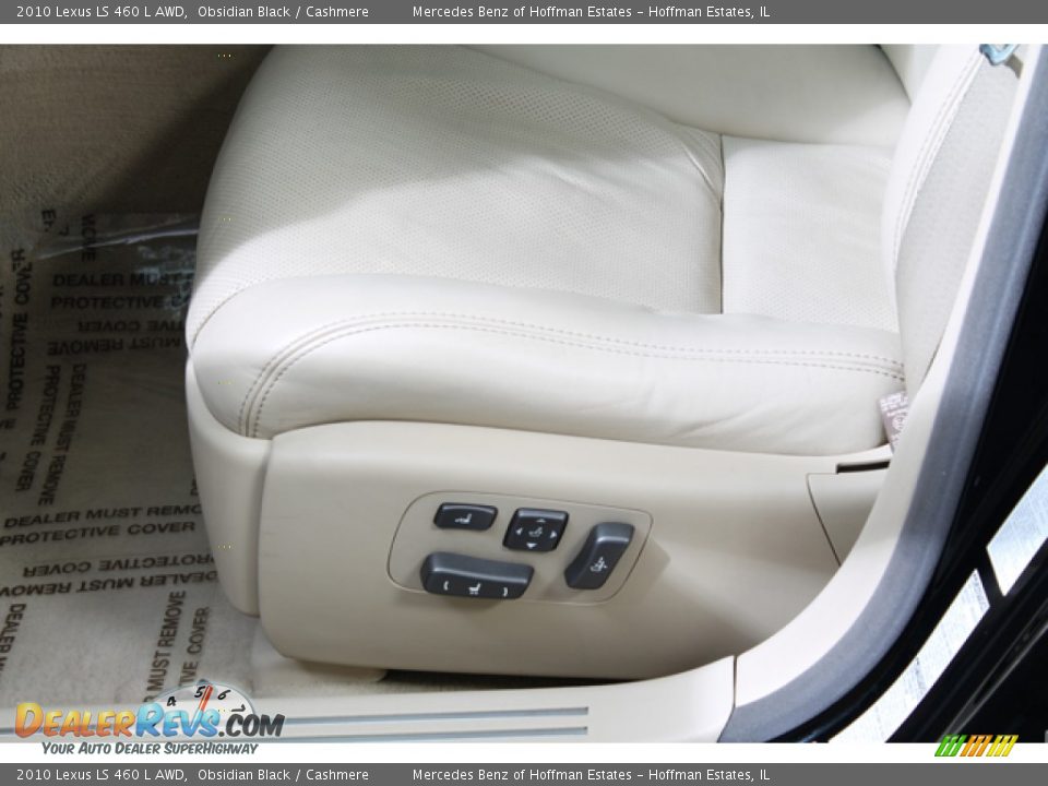 2010 Lexus LS 460 L AWD Obsidian Black / Cashmere Photo #20