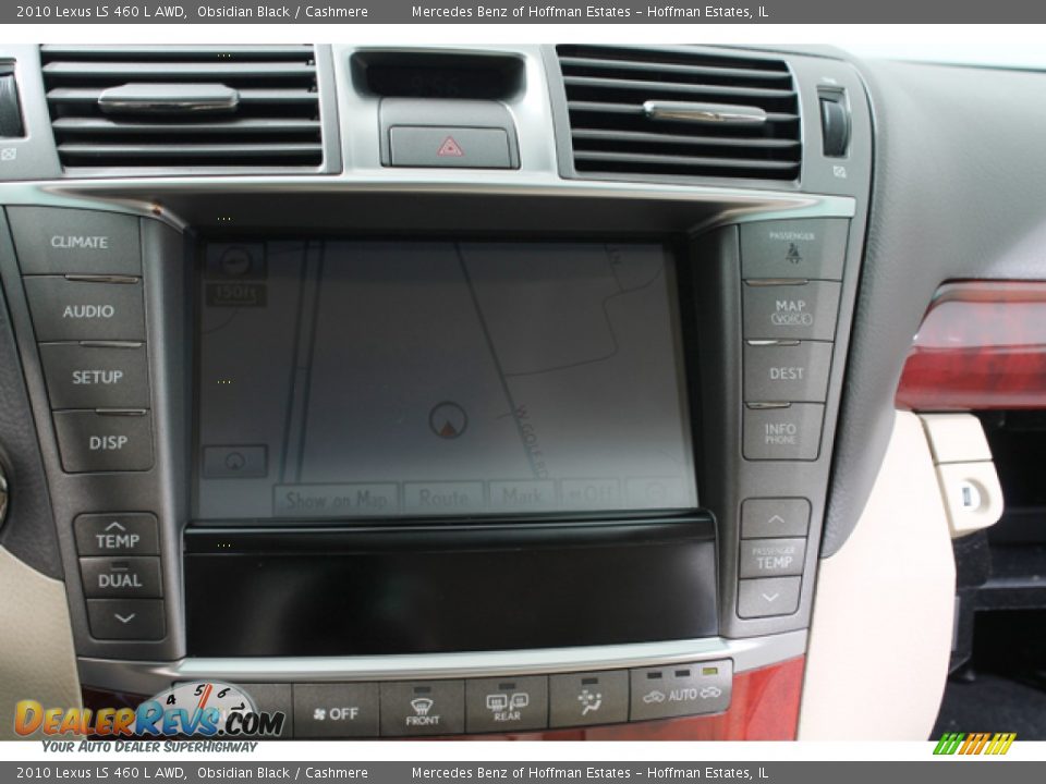 2010 Lexus LS 460 L AWD Obsidian Black / Cashmere Photo #23