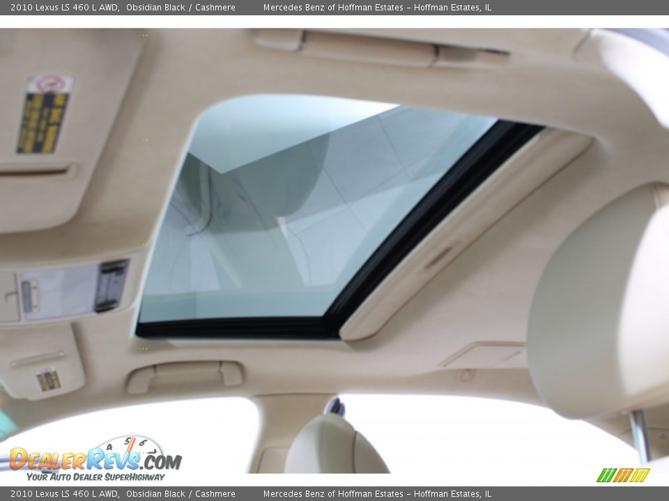2010 Lexus LS 460 L AWD Obsidian Black / Cashmere Photo #26