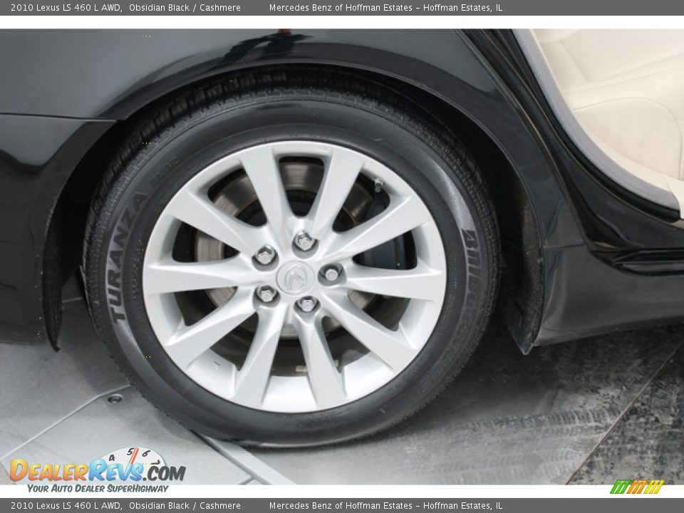 2010 Lexus LS 460 L AWD Obsidian Black / Cashmere Photo #31