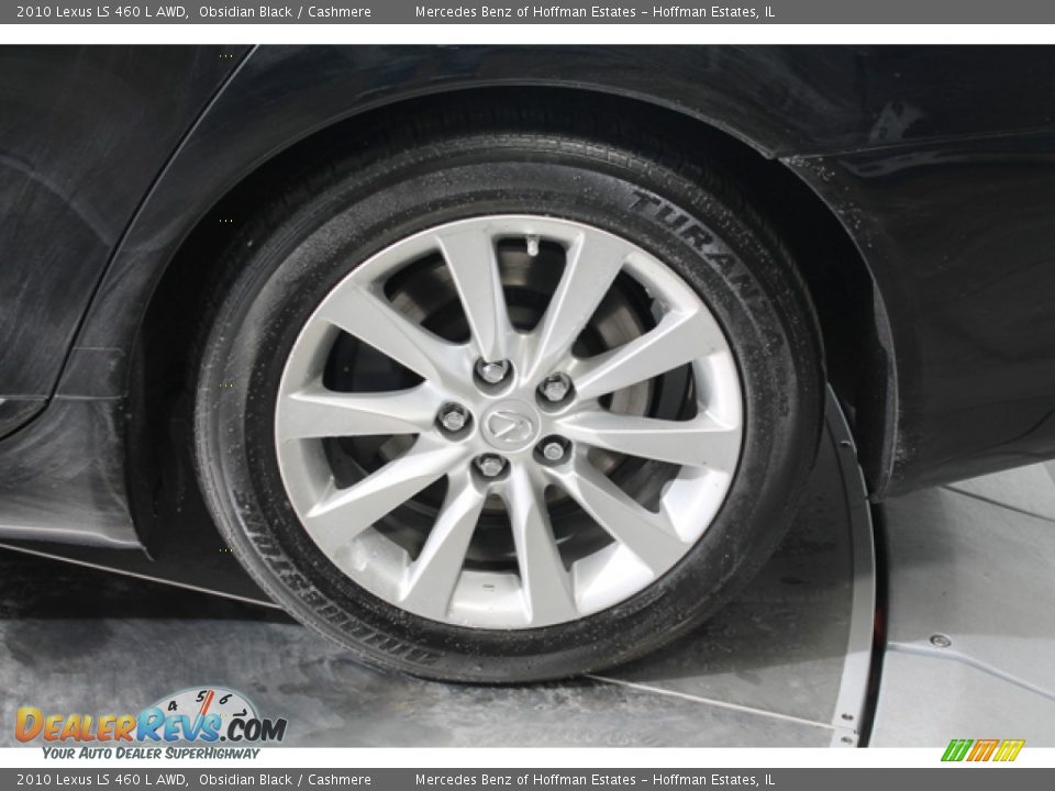 2010 Lexus LS 460 L AWD Obsidian Black / Cashmere Photo #32