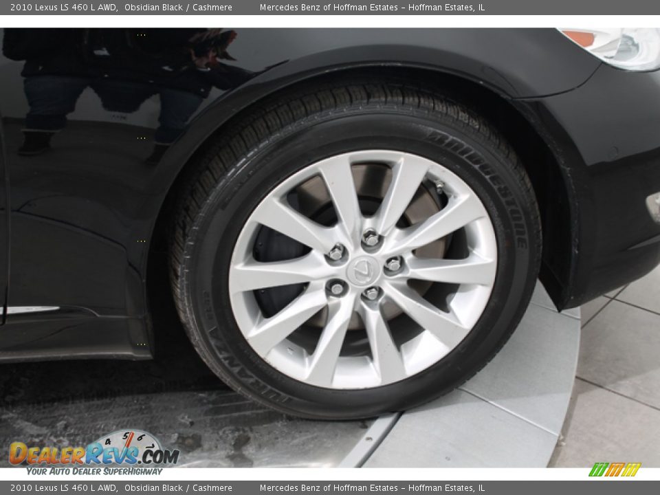 2010 Lexus LS 460 L AWD Obsidian Black / Cashmere Photo #33
