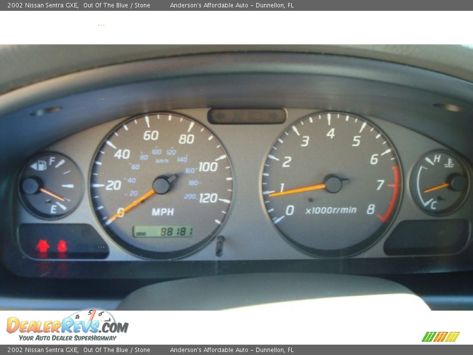 2002 Nissan Sentra GXE Out Of The Blue / Stone Photo #9