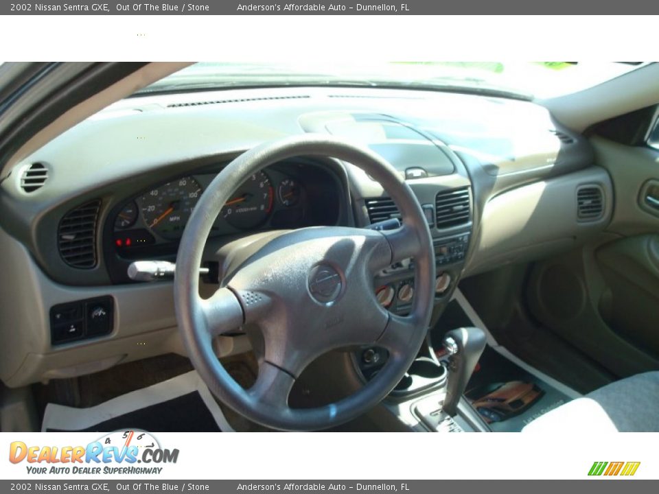 2002 Nissan Sentra GXE Out Of The Blue / Stone Photo #10