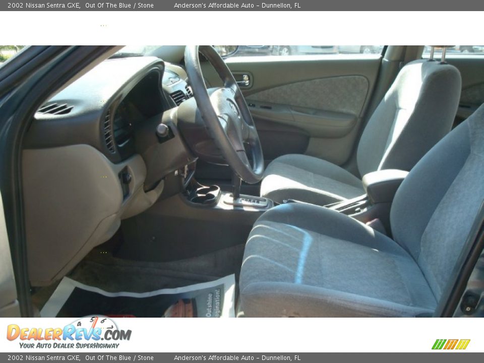 2002 Nissan Sentra GXE Out Of The Blue / Stone Photo #11